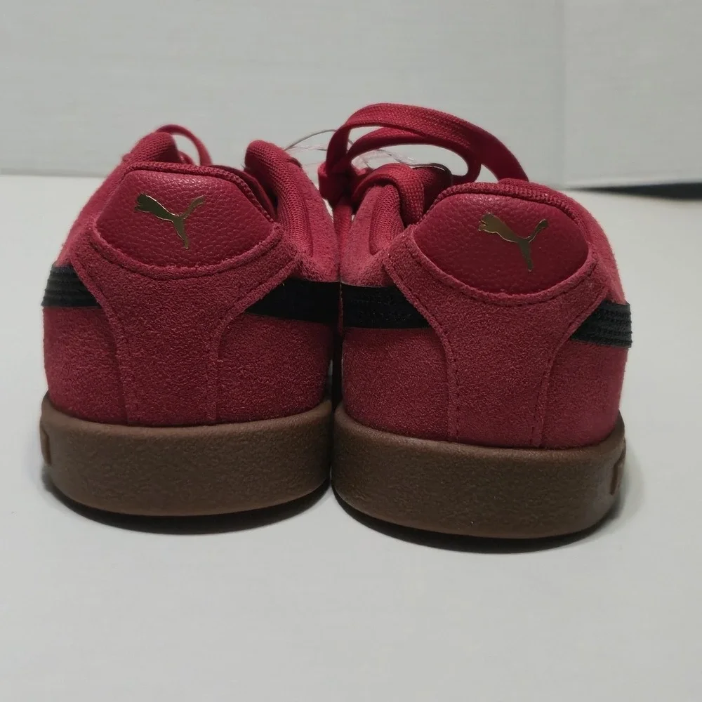 Puma Club II Era Red Suede Black Casual Shoes Sneaker Youth US 5 Big Kid